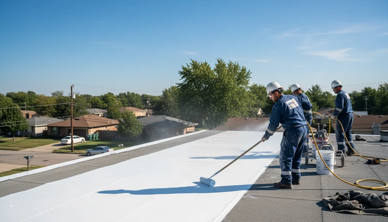 Commercial roof coating in Hurley, NM near me